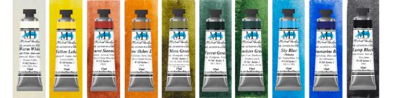 MICHAEL HARDING TRADITIONAL ENGLISH LANDSCAPE WATERCOLOUR SET