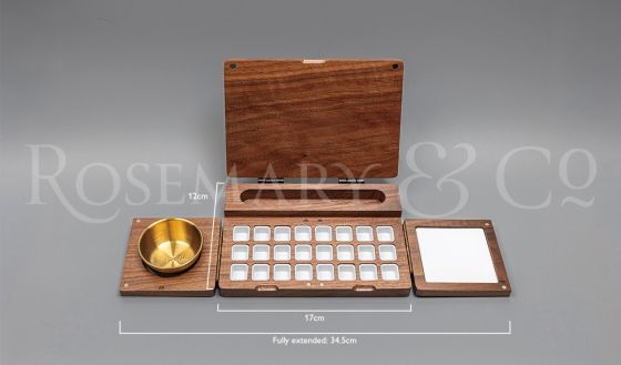 WALNUT TRAVEL PAINT BOX