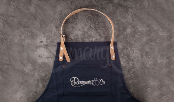 ROSEMARY & CO APRON WITH CORK STRAPS