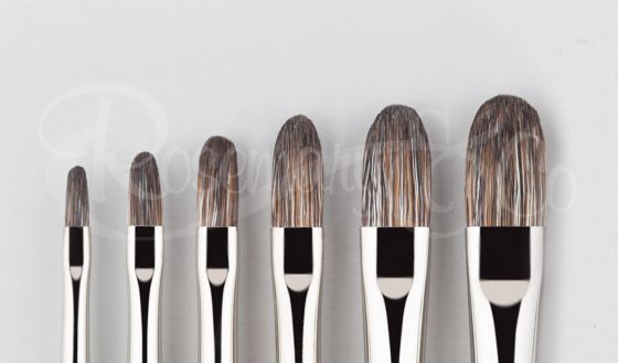 Rosemary Ivory Long Flat Brushes - Townsend Atelier