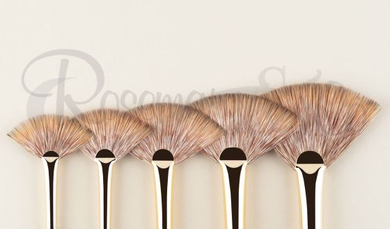 PURE SABLE FAN BRUSHES #2 and #6