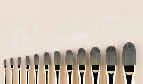 Rosemary Ivory Long Flat Brushes - Townsend Atelier