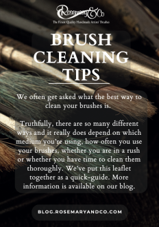 BRUSH CLEANING TIPS FLYER