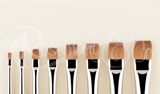 Brown Synthetic Flat & Round Brushes by Artist's Loft® Necessities™