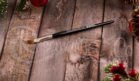 *Christmas Red Dot Short Flat Brush - 2023*