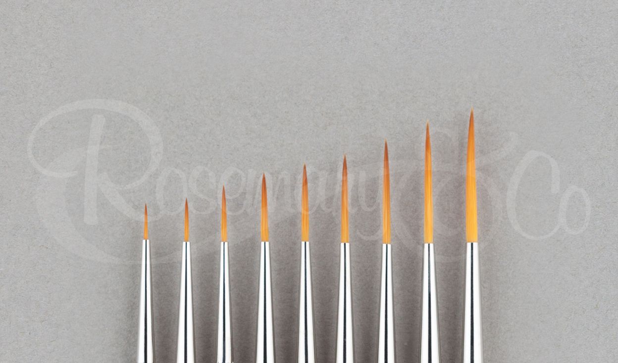 Artmaster Half Rigger Artist Paint Brush Set Of 5 In Sizes 5/0, 3/0, 2 - View #7