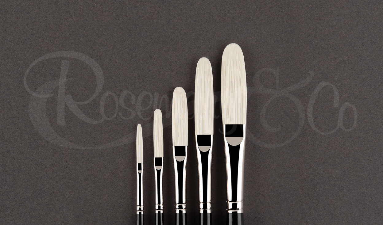 Rosemary Ivory Long Flat Brushes - Townsend Atelier
