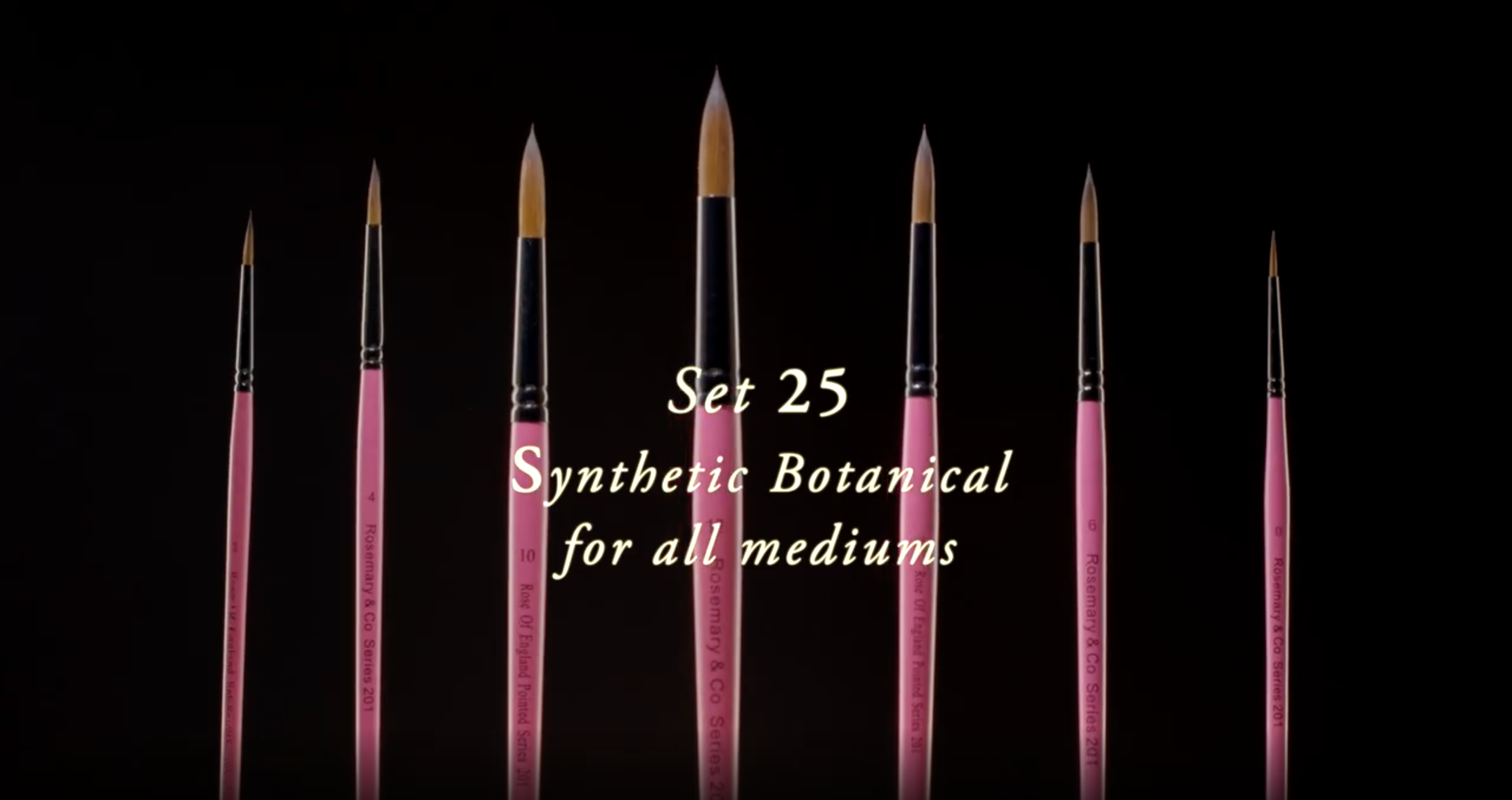 SET 25. SYNTHETIC BOTANICAL SET FOR ALL MEDIUMS